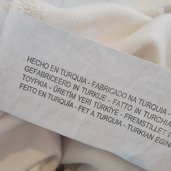 Zara Men's cream with black details draw string cuffed jogger pants size XL - Picture 9 of 16